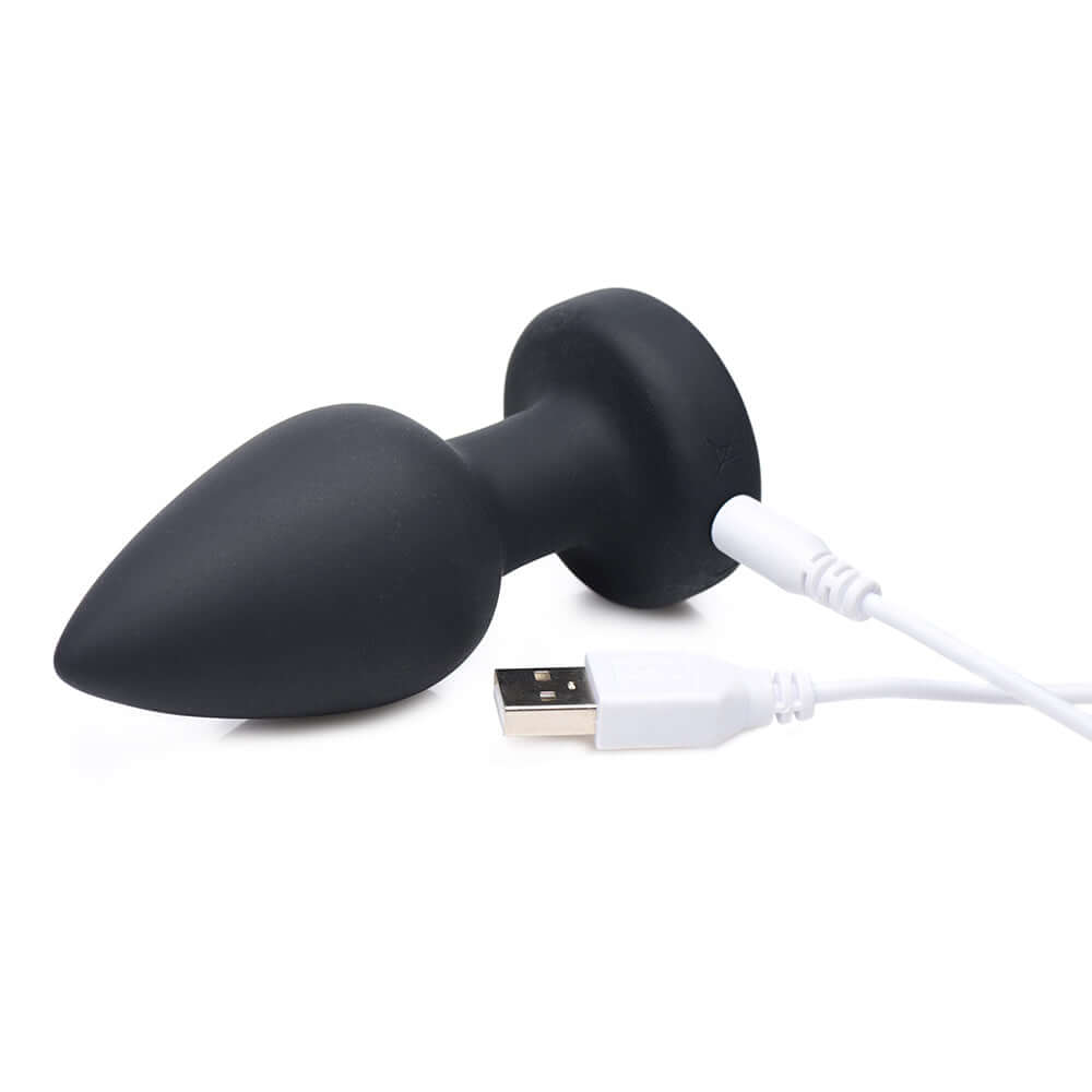 Booty Sparks Rechargeable Light Up Vibrating Anal Plug with Remote Control M