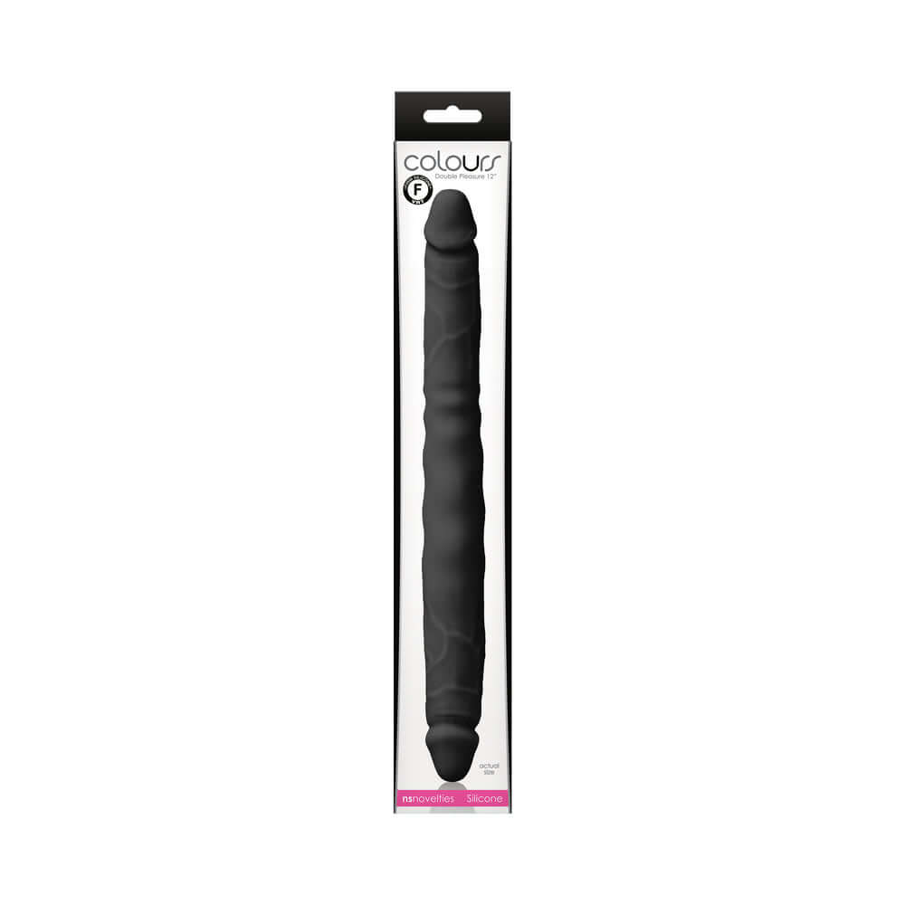 Colours Double Pleasure 12 inches Dual Ended Dildo Black