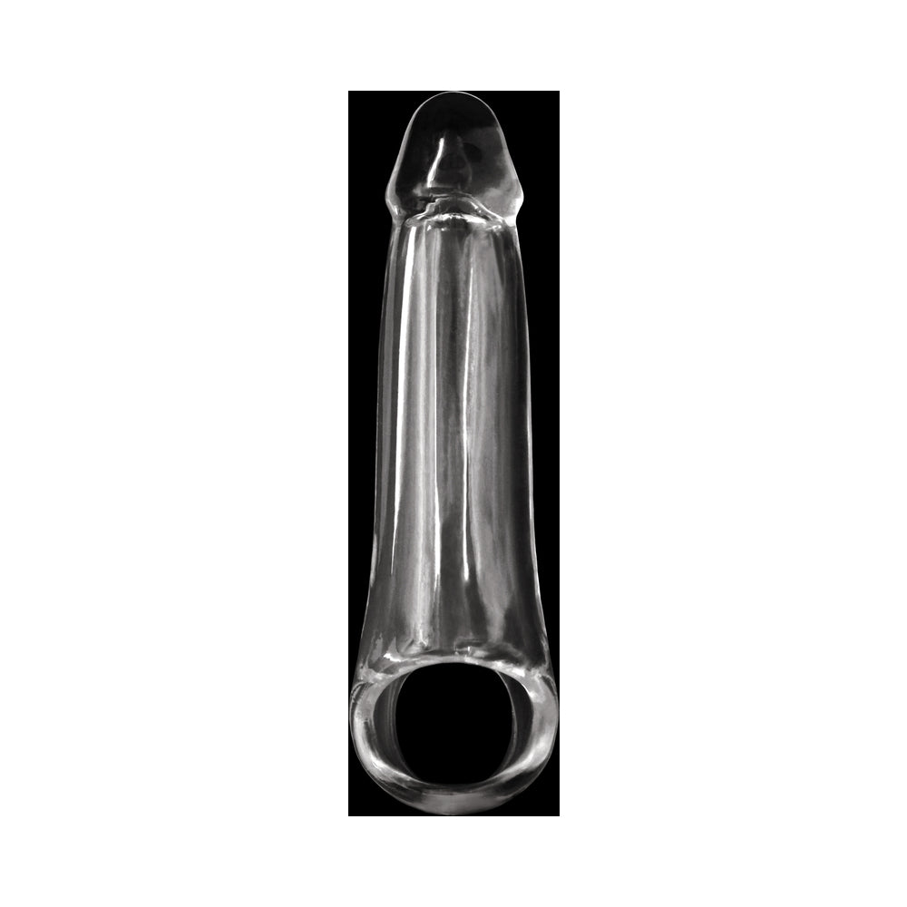 Renegade Fantasy Penis Extension Large, clear TPE penis extension for enhanced girth and length.