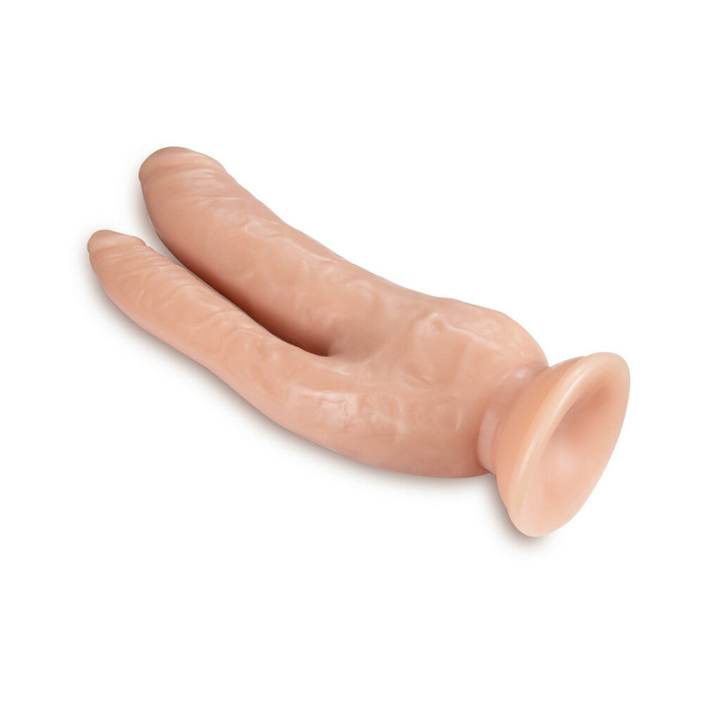 Dr. Skin DP Cock Realistic 8 inches Dual Entry Dildo Beige