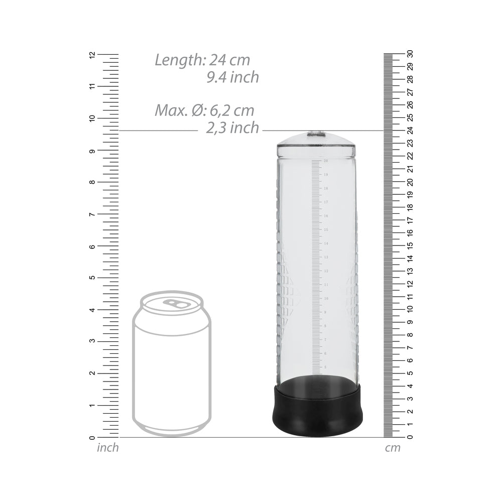 Shots Pumped Extreme Power Rechargeable Automatic Penis Pump Clear