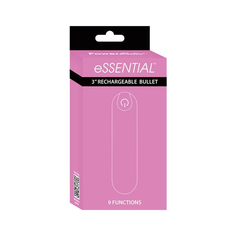 Powerbullet eSSENTIAL Rechargeable 3 inches Bullet Vibrator Pink