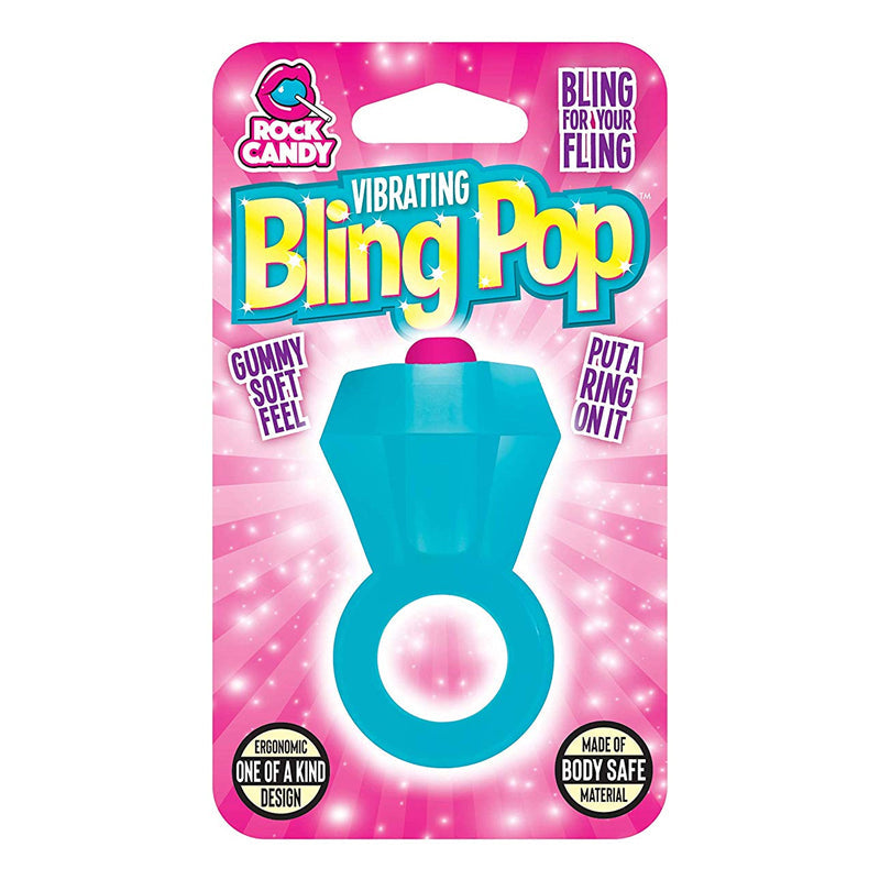 Rock Candy Bling Pop Ring Blue