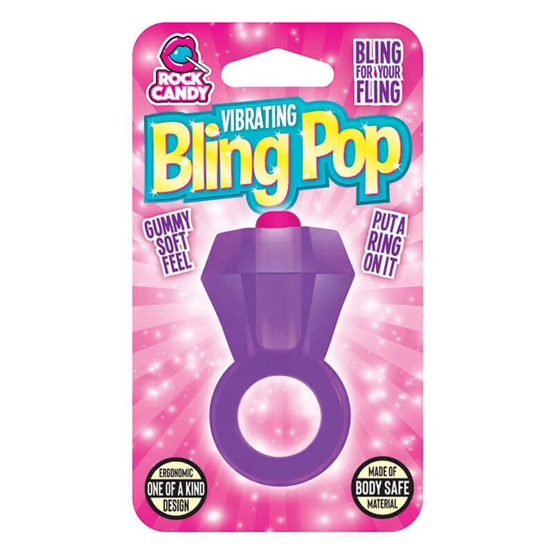 Rock Candy Bling Pop Ring Purple