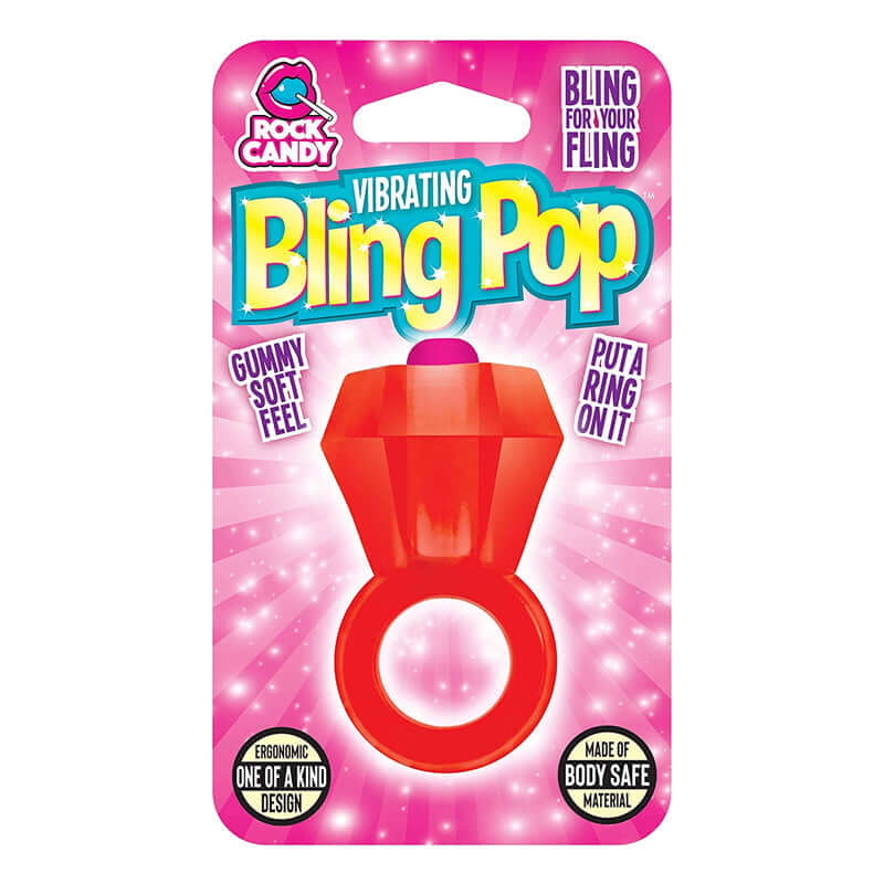 Rock Candy Bling Pop Ring Red
