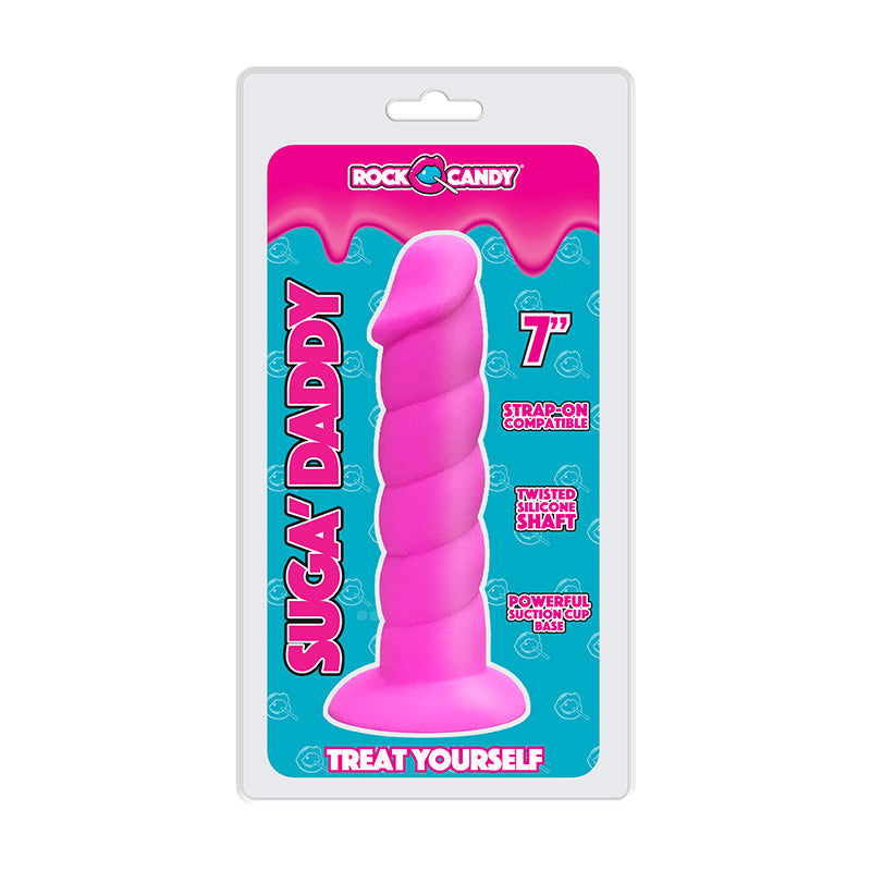 Suga Daddy 7 inches Dildo Pink
