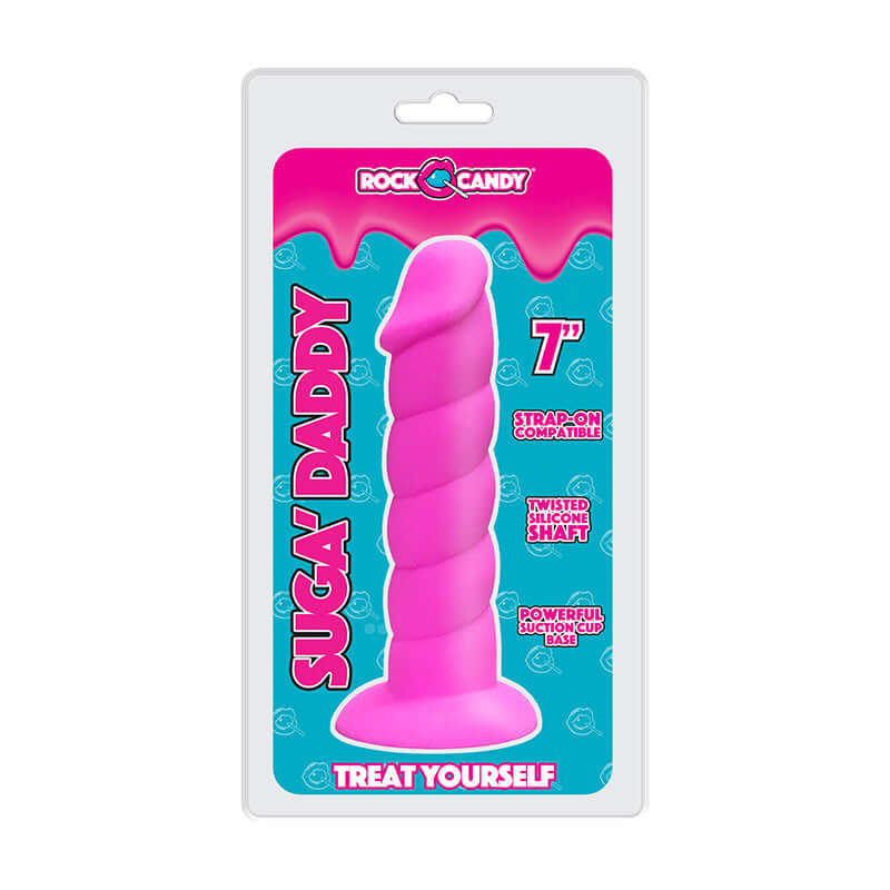 Suga Daddy 7 inches Dildo Pink