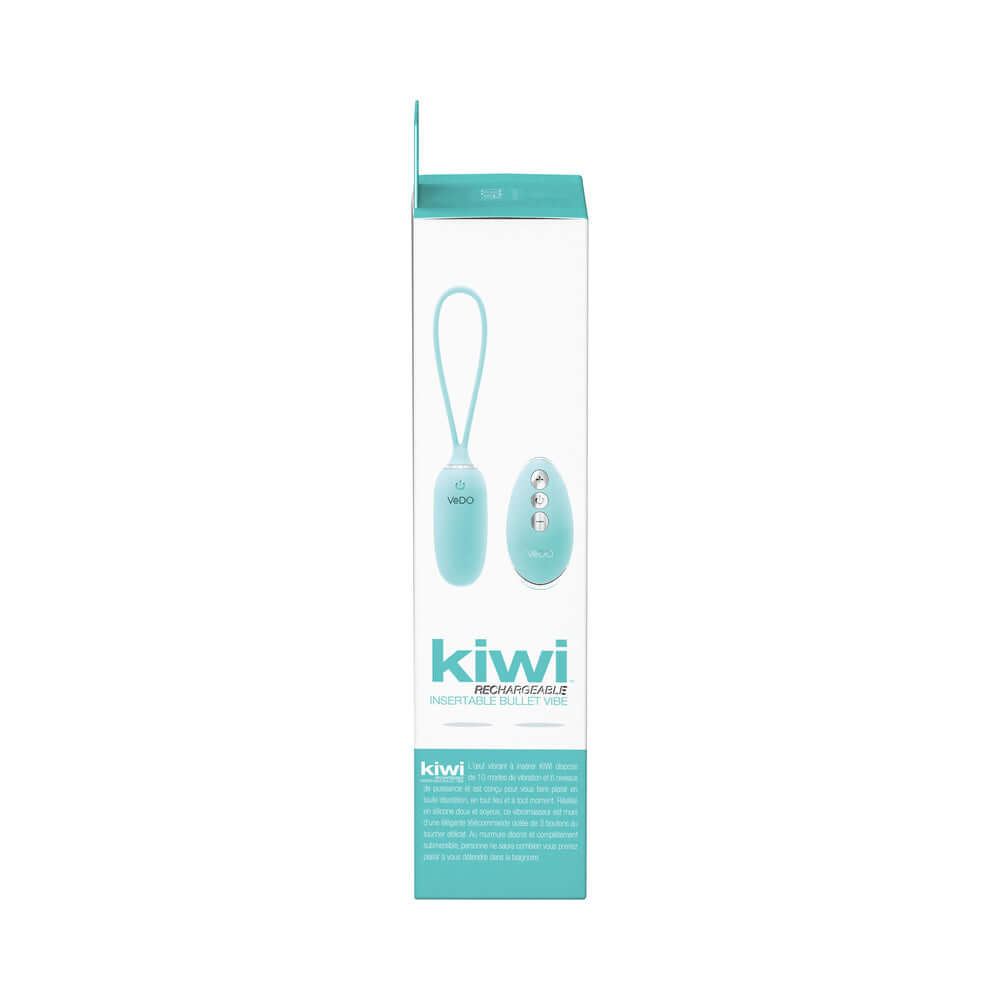 VeDO Kiwi Rechargeable Insertable Tease Me Turquise Bullet