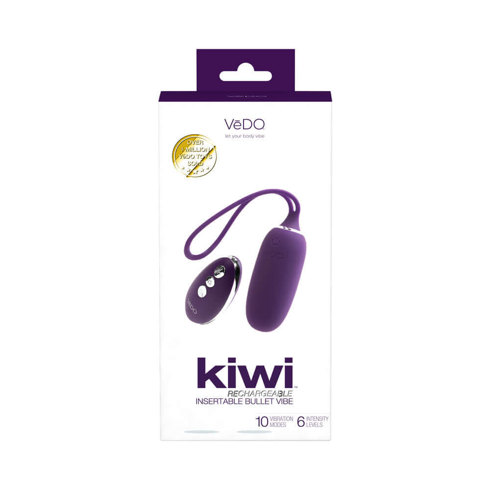 VeDO Kiwi Rechargeable Insertable Bullet Deep Purple