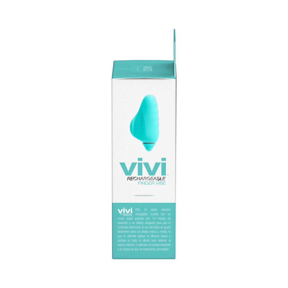 VeDO Vivi Rechargeable Finger Vibe Tease Me Turquoise