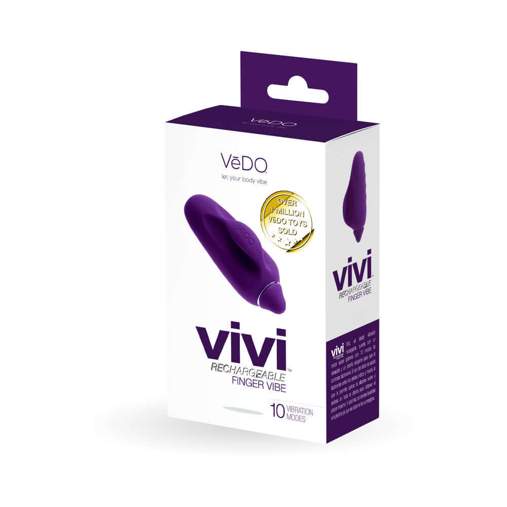 VeDO Vivi Rechargeable Finger Vibe Deep Purple