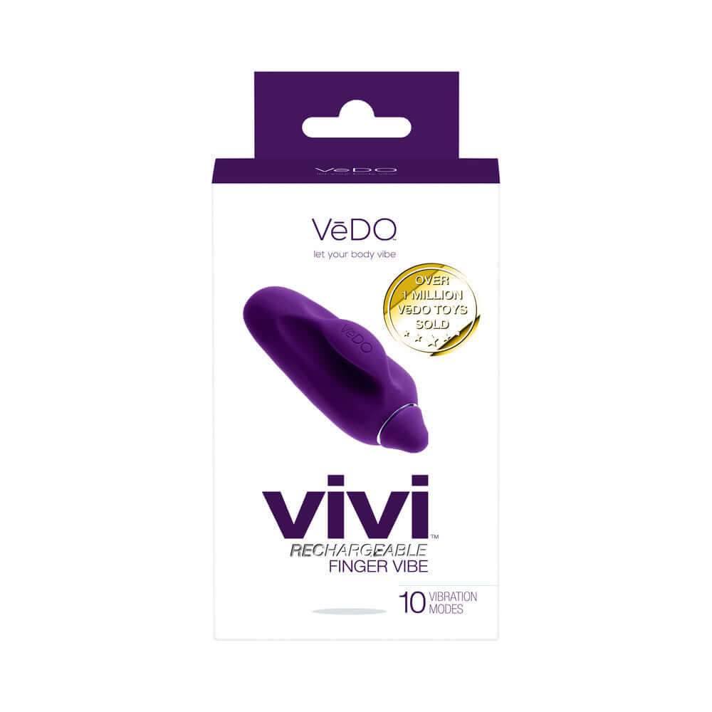 VeDO Vivi Rechargeable Finger Vibe Deep Purple
