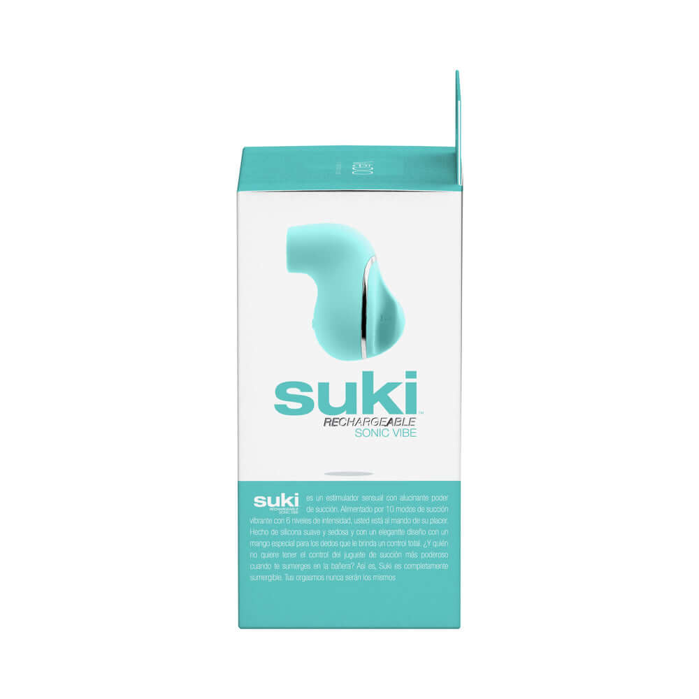 VeDO Suki Sonic Suction Rechargeable Vibrator Tease Me Turquoise