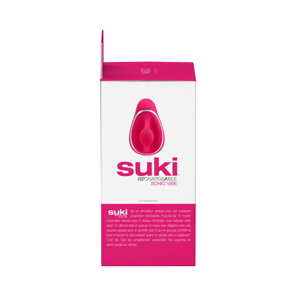 VeDO Suki Sonic Suction Rechargeable Vibrator Foxy Pink