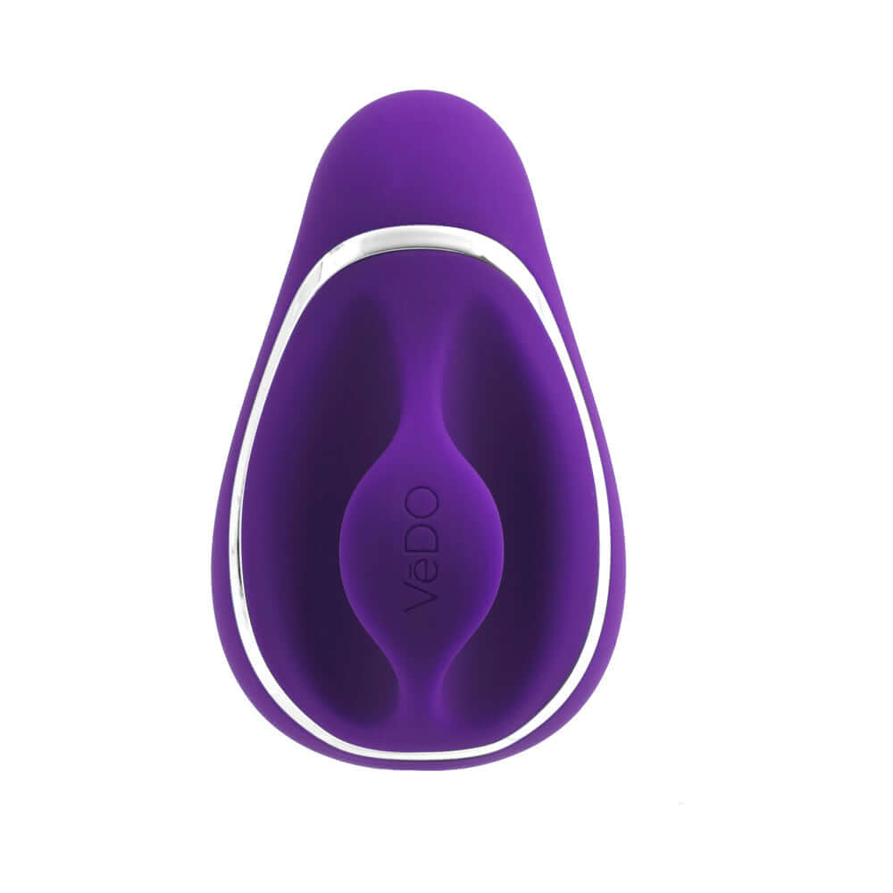 VeDO Suki Sonic Suction Rechargeable Vibrator Deep Purple, featuring ergonomic design and sleek body-safe silicone.
