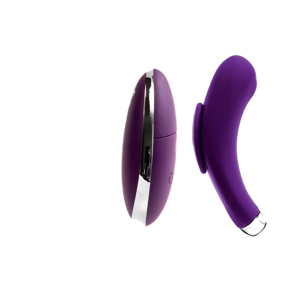 VeDO Niki Rechargeable Panty Vibe Deep Purple vibrator showcasing sleek design and smooth texture.