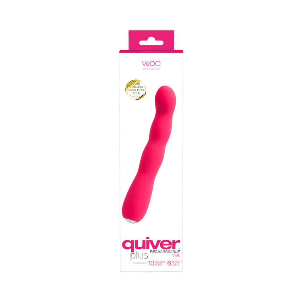 VeDO Quiver Plus Rechargeable Vibe Foxy Pink
