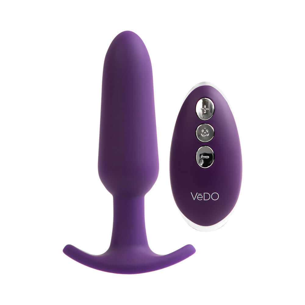 VeDO Bump Plus Rechargeable  Remote Control Anal Vibe Purple