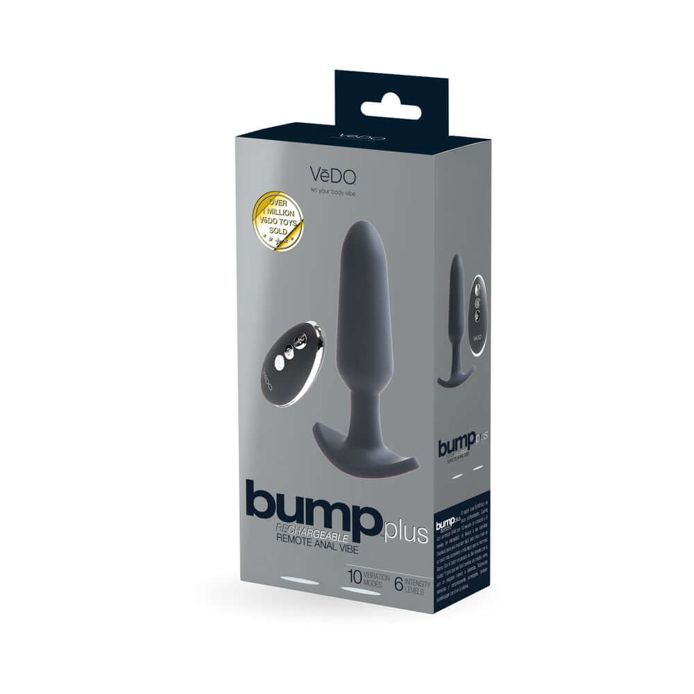 VeDO Bump Plus Rechargeable Remote Control Anal Vibe Black