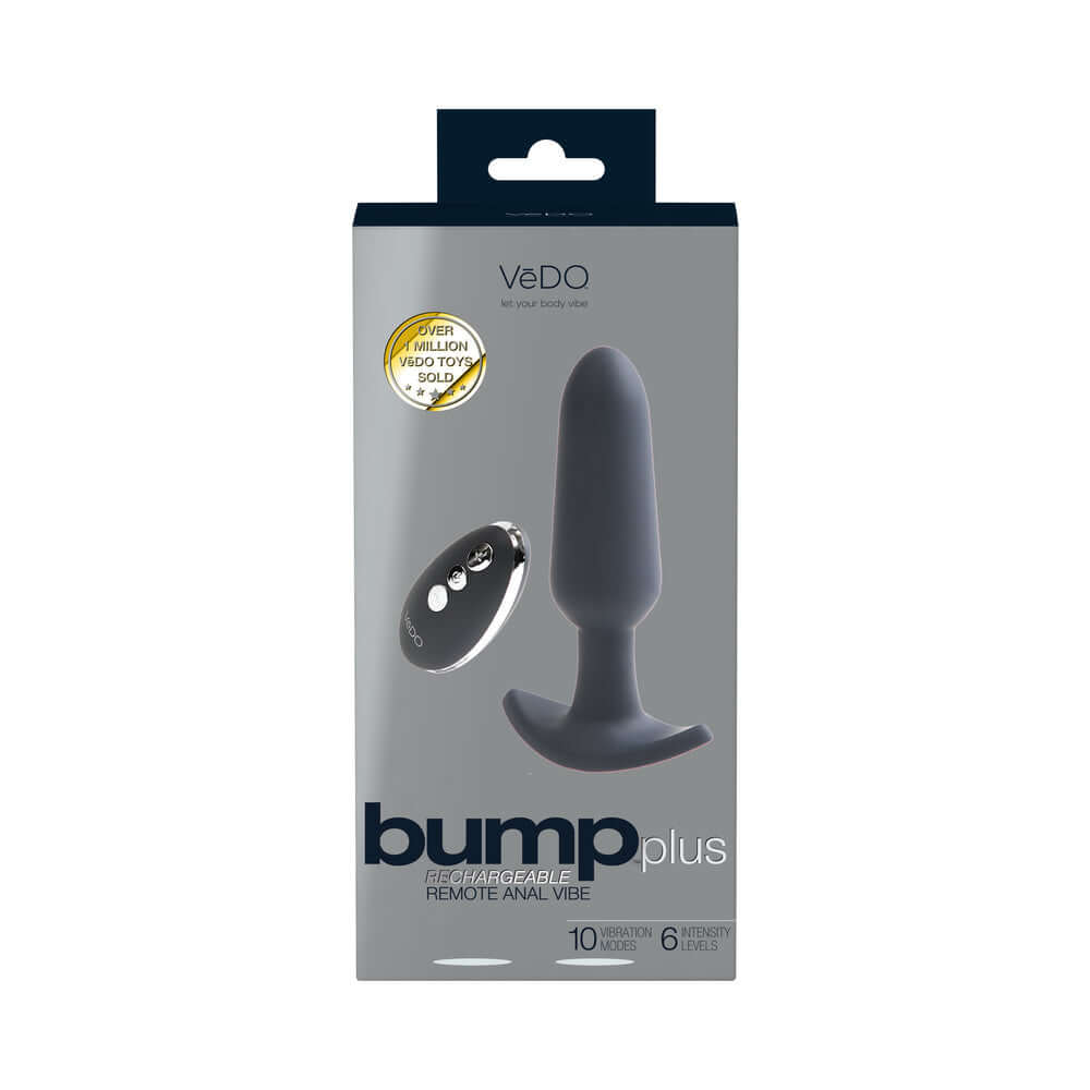 VeDO Bump Plus Rechargeable Remote Control Anal Vibe Black