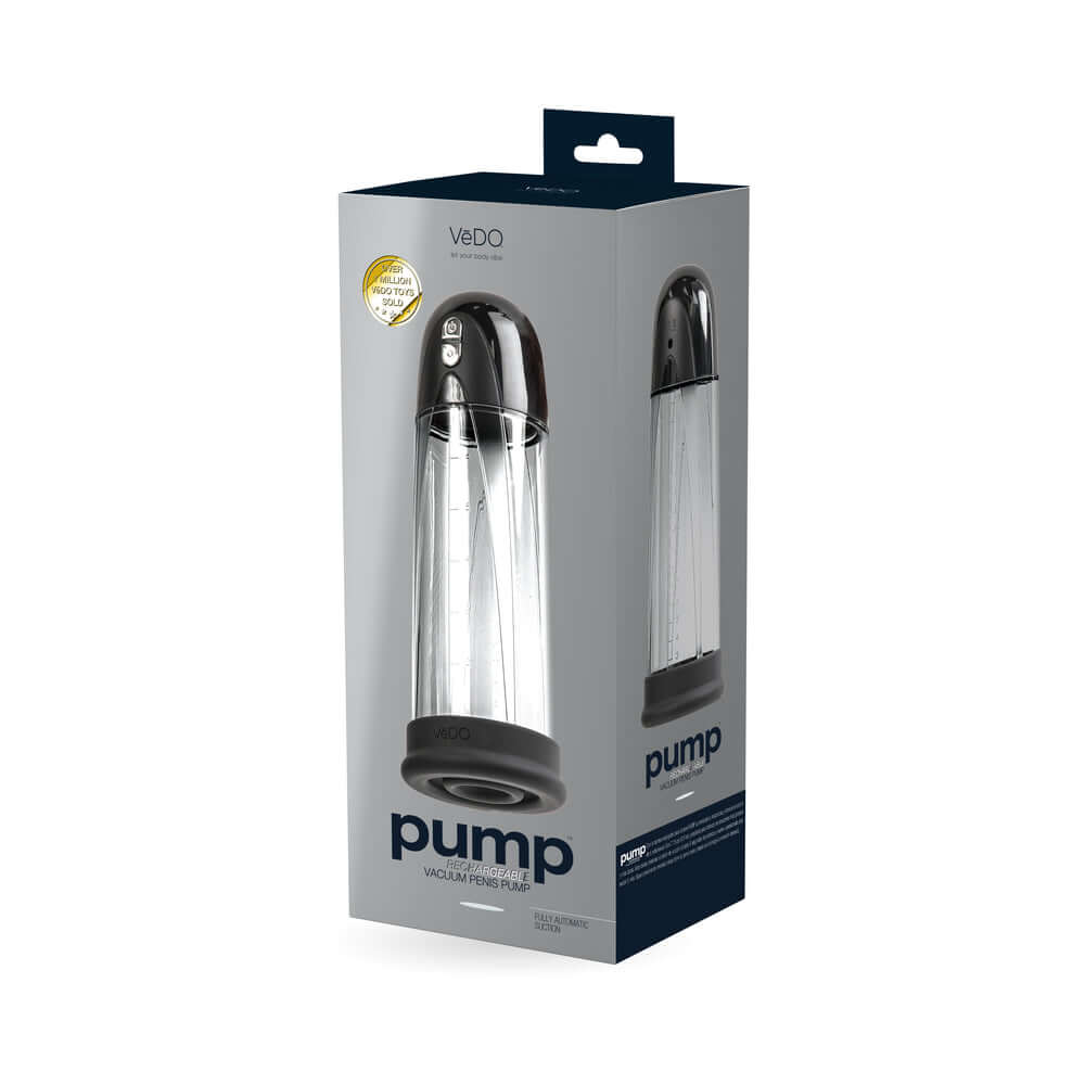 VeDO Pump Rechargeable Vacuum Penis Pump Black