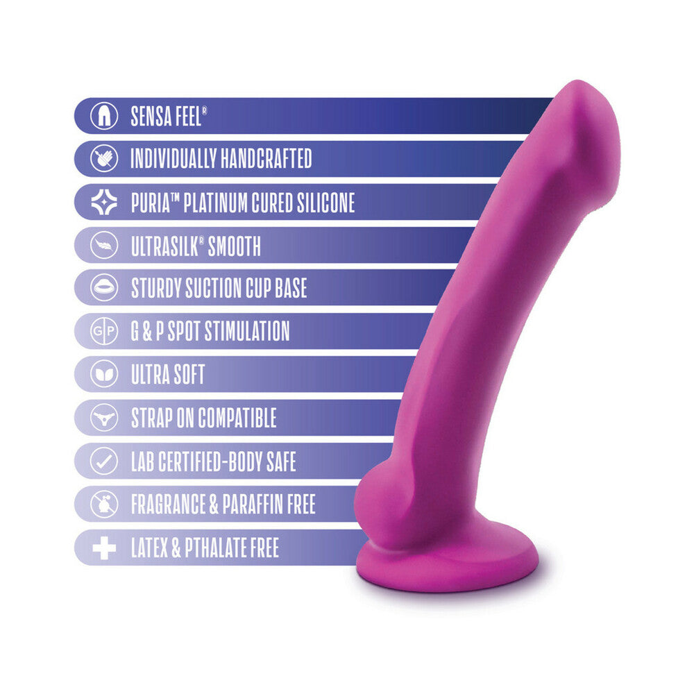 Avant D9 Ergo Mini 7 inches Dual Density Silicone Dildo Violet