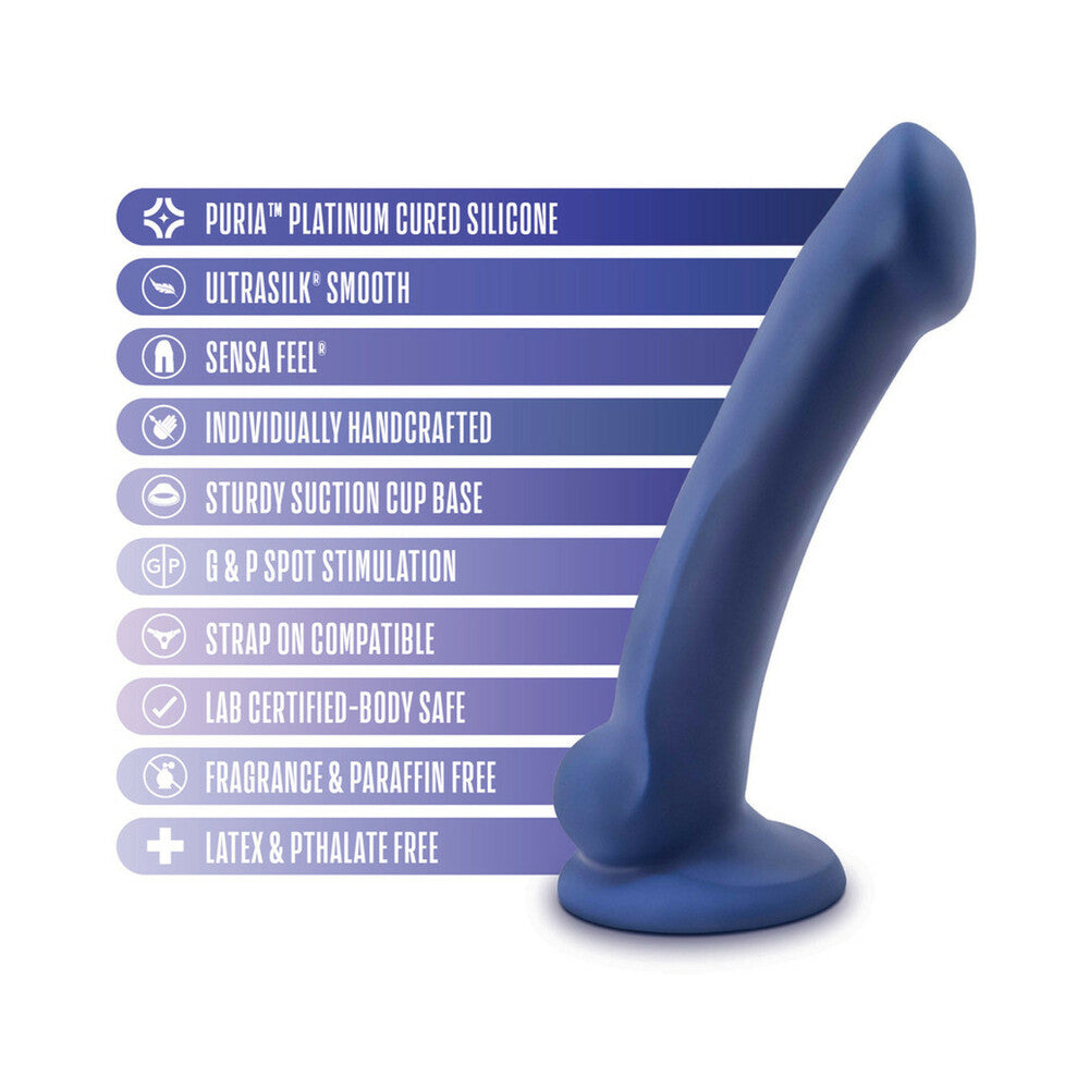 Avant D10 Ergo Mini 7 inches Dual Density Silicone Dildo Indigo