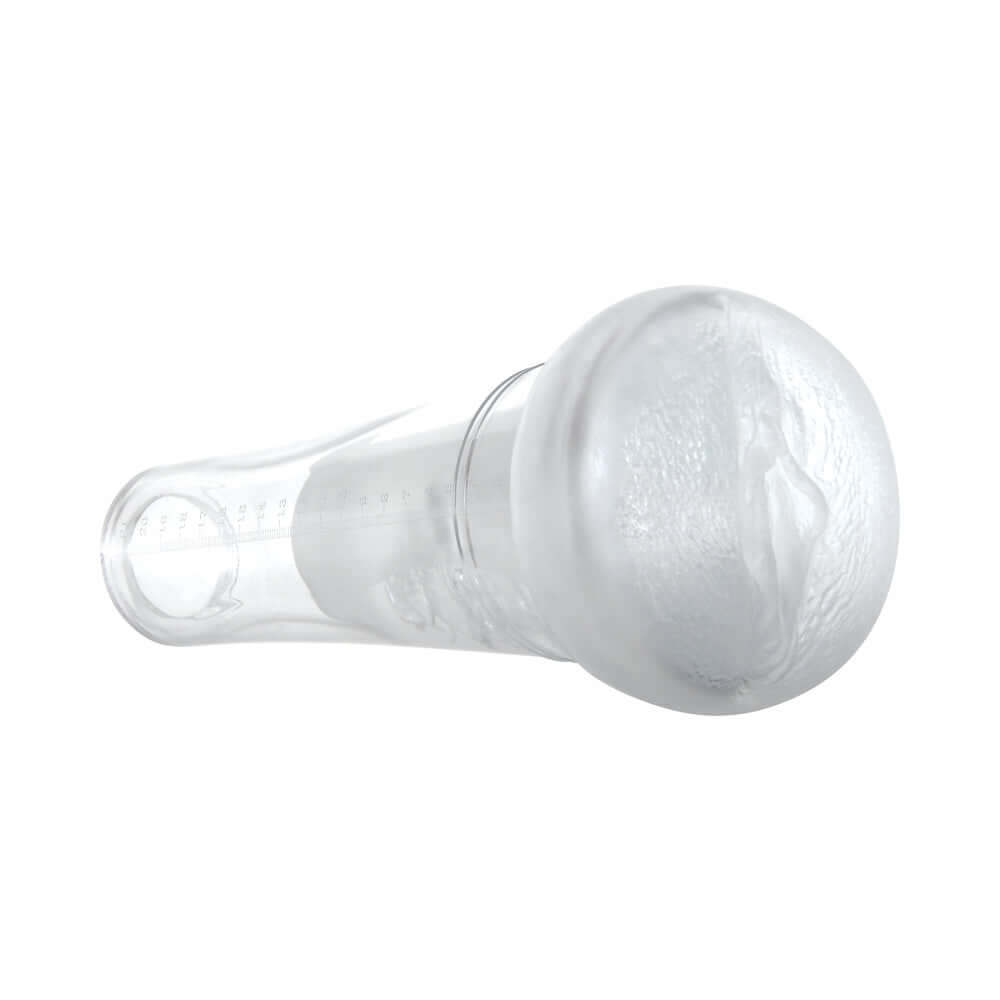 Zero Tolerance Sucking Good Rechargeable Vibrating Vacuum Pump Stroker Clear/White