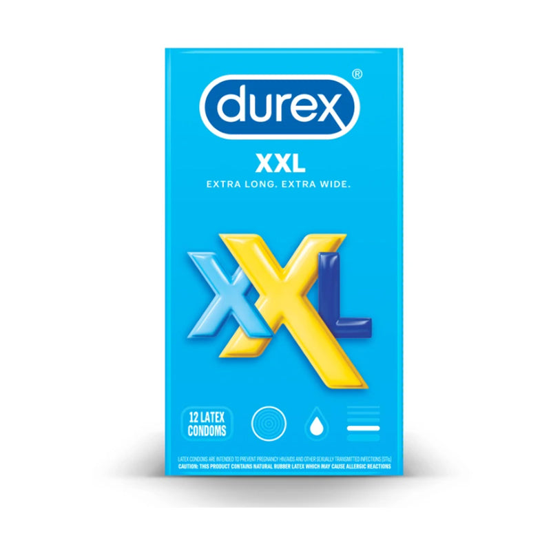 Durex XXL Lubed Condoms 12-Pack