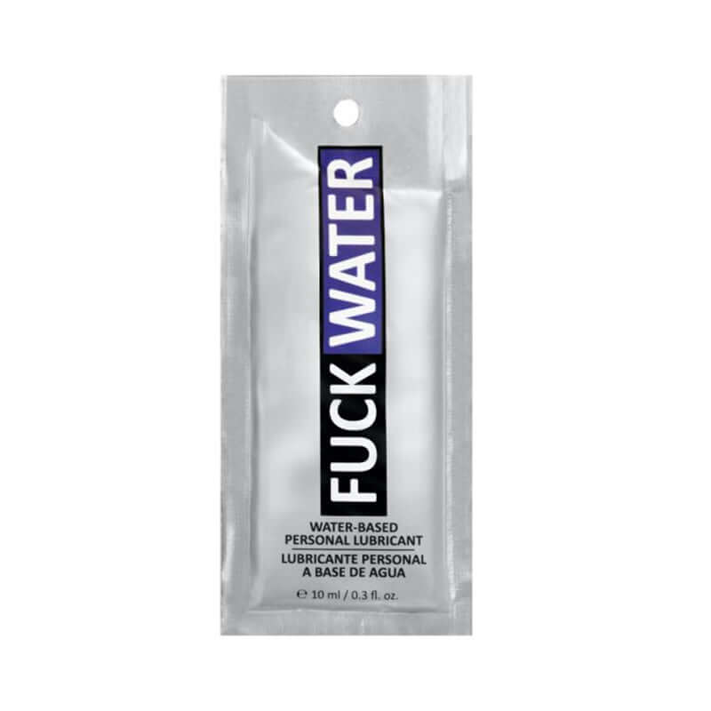 Fuck Water Original H2O 0.3 Oz Packet 100 per Box water-based personal lubricant packaging