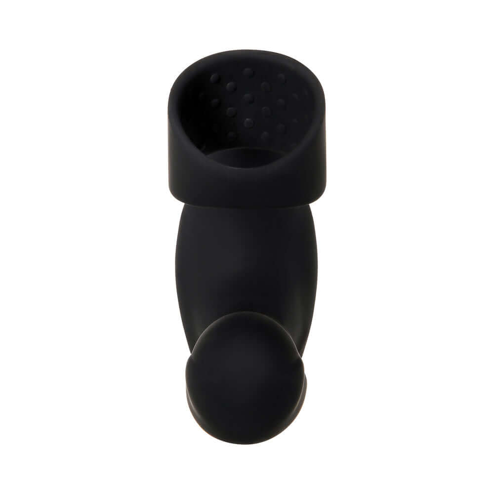 Zero Tolerance Strapped & Tapped Heating, Vibrating Prostate Massager, C-Ring Black