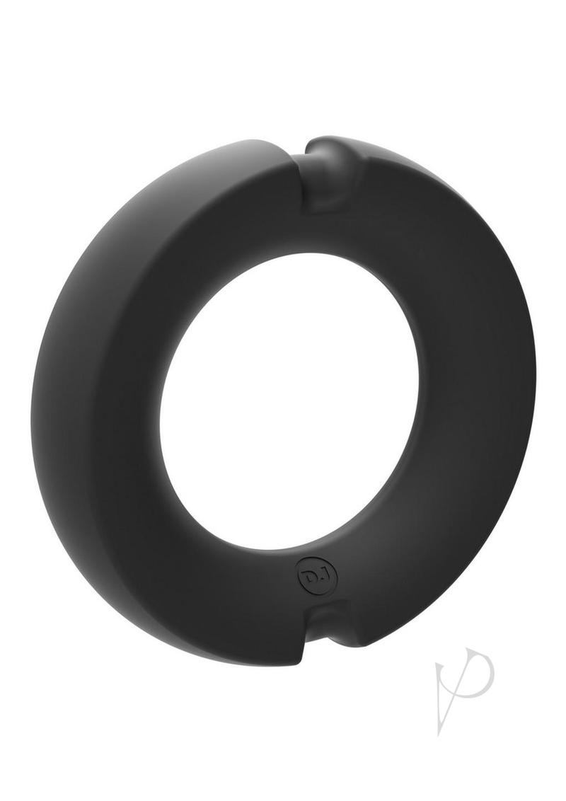 Merci Silicone Covered Metal Cock Ring 45mm Black with a sleek, smooth design