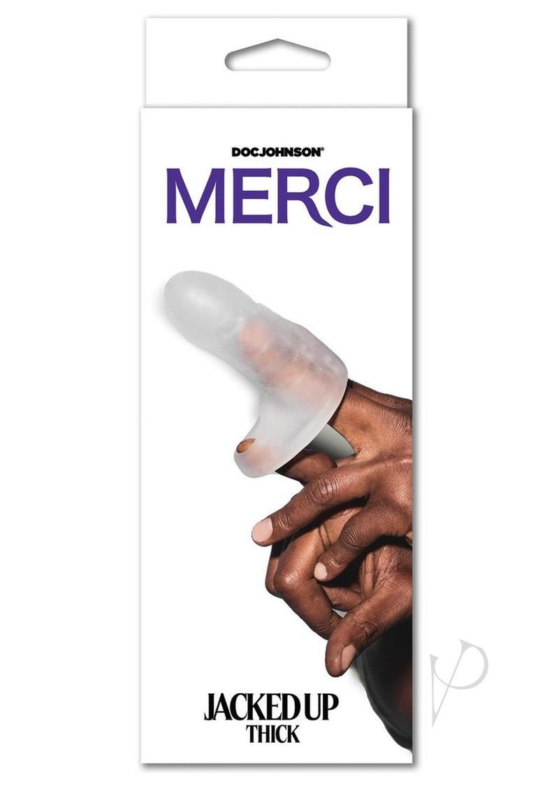 Merci Jacked Up Extender with Ball Strap Thick Frost packaging displayed in hand.