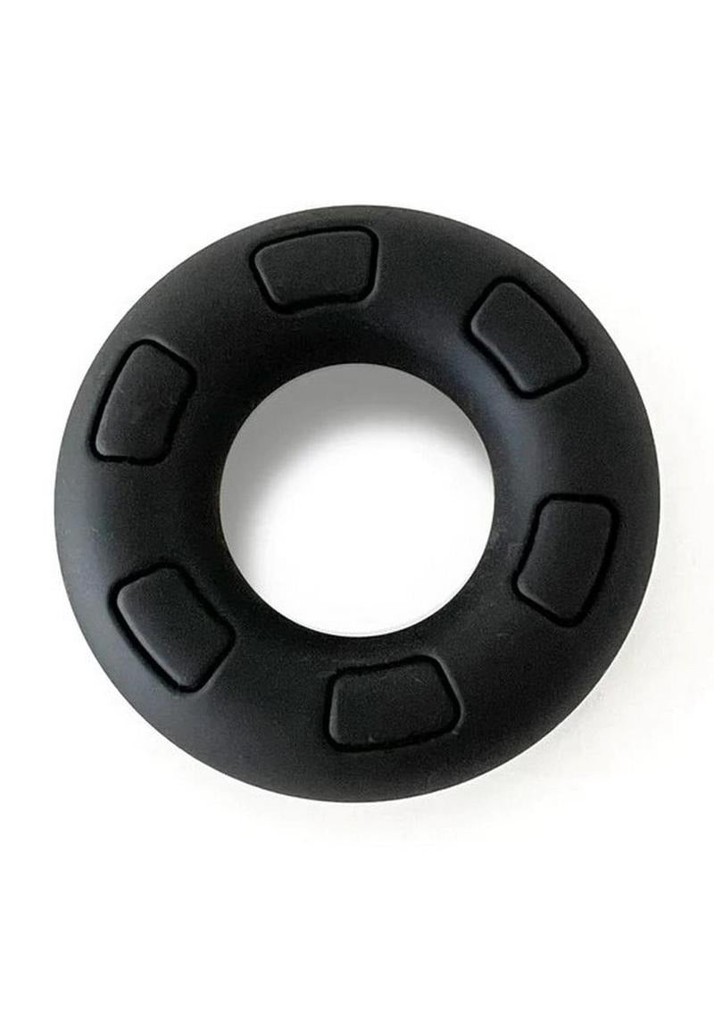 Bonyard The Daddy Silicone Cock Ring Black, a premium performance silicone ring for enhanced support and comfort.