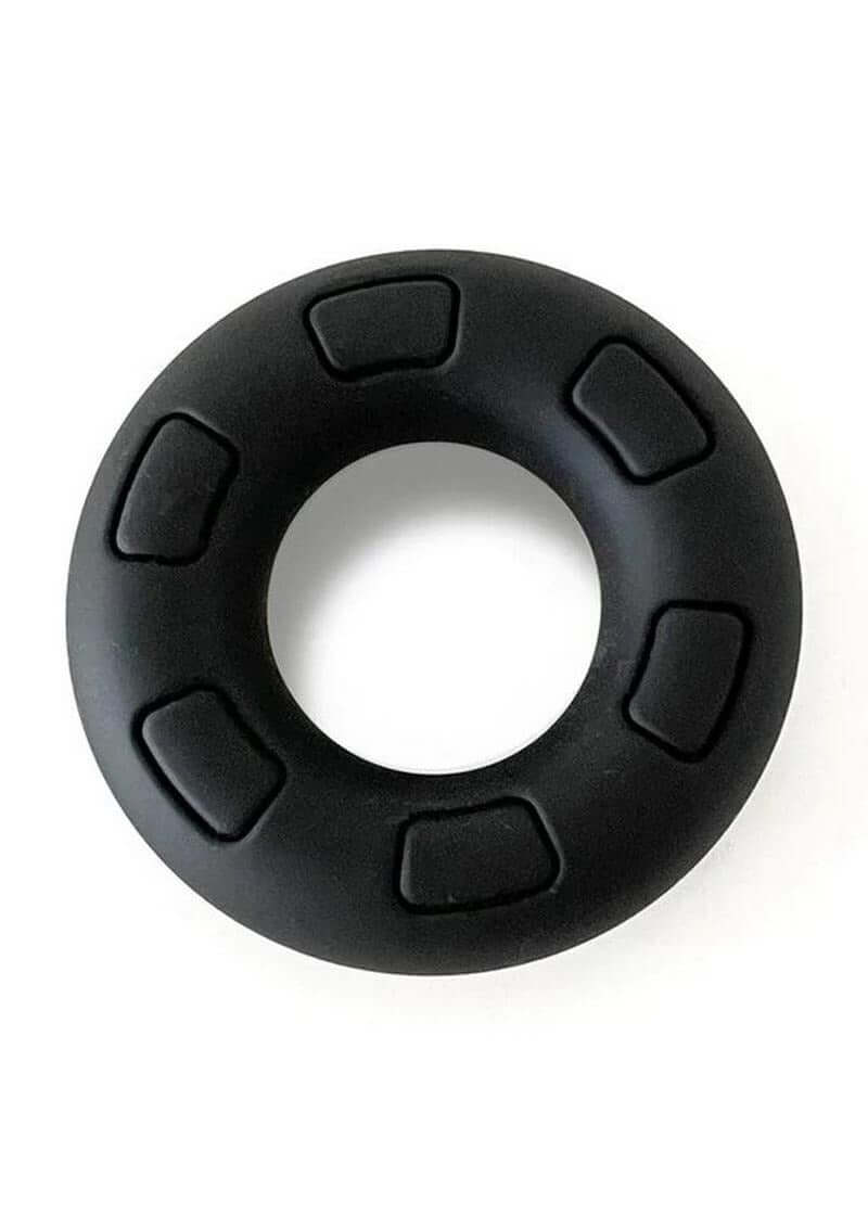 Bonyard The Daddy Silicone Cock Ring Black, a premium performance silicone ring for enhanced support and comfort.