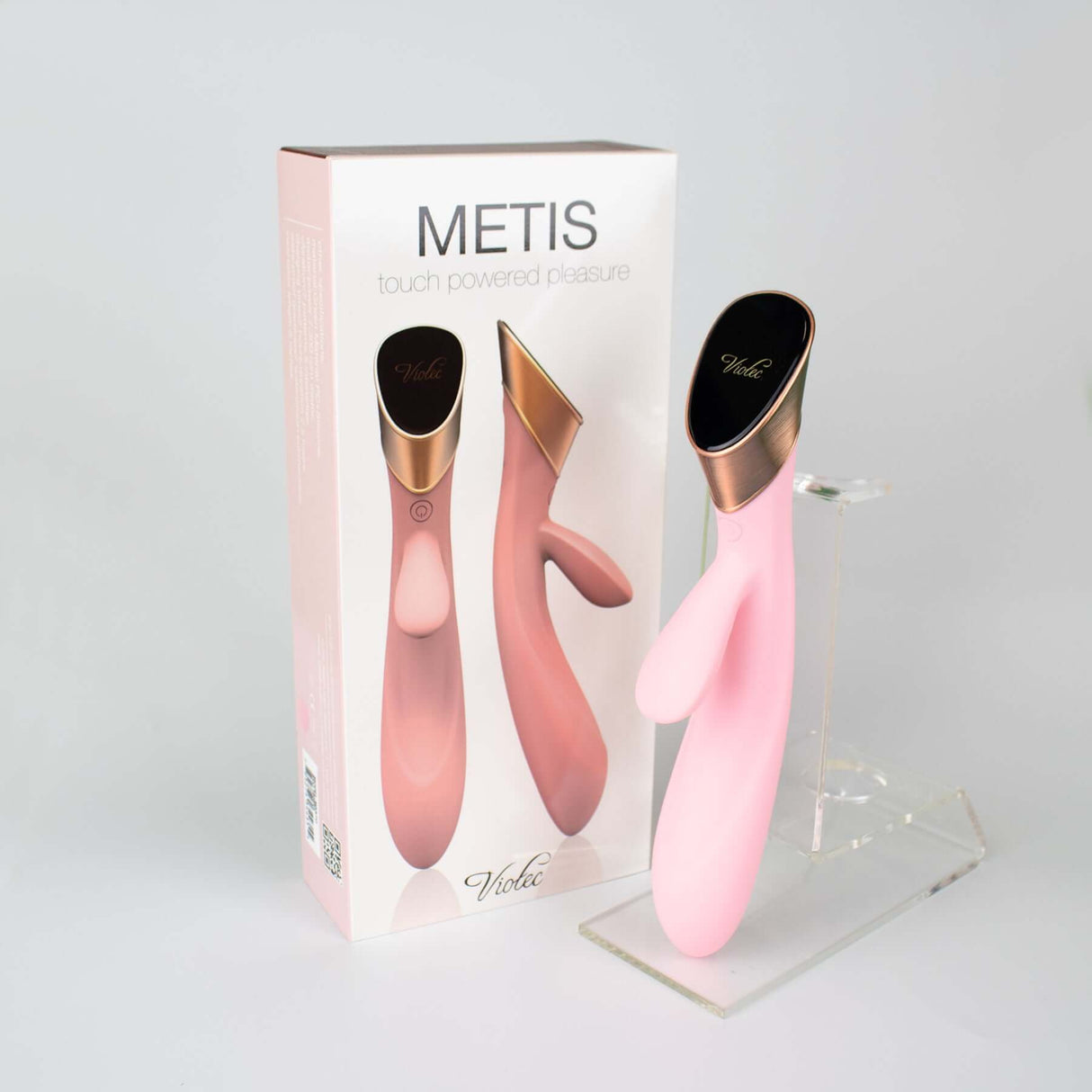 Metis Touch Panel Rabbit Vibrator Pink