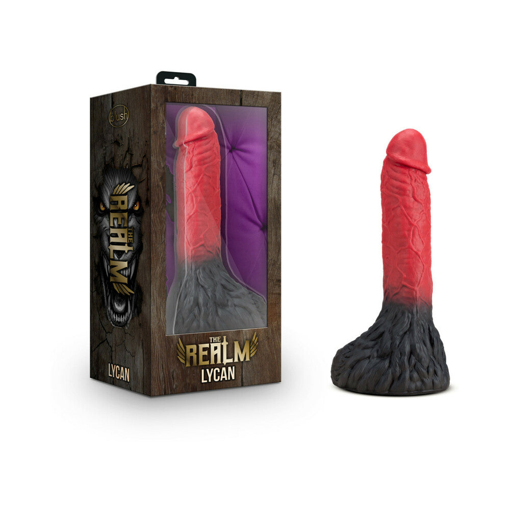 The Realm Lycan 10.5 inches Silicone Lock On Fantasy Werewolf Dildo Red