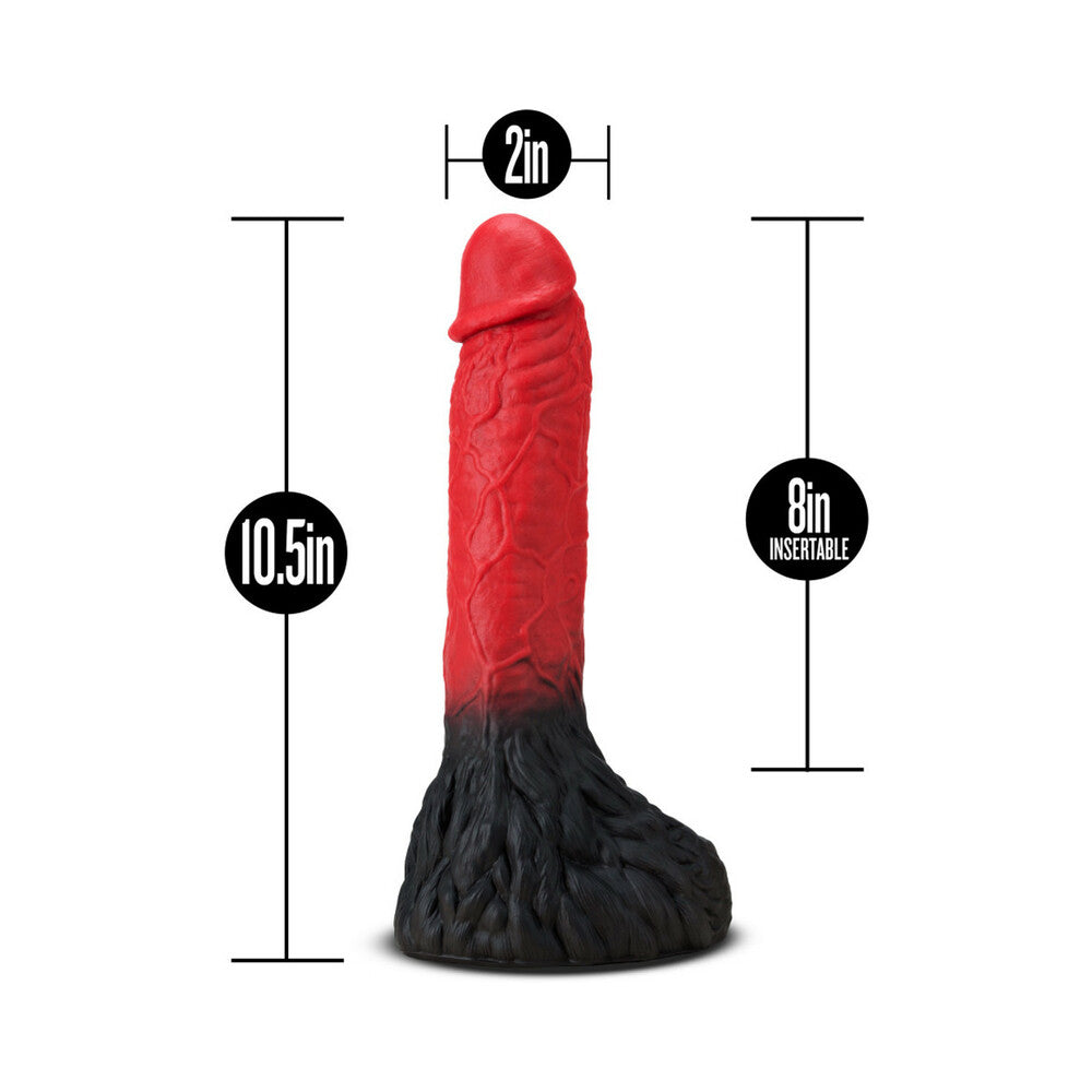 The Realm Lycan 10.5 inches Silicone Lock On Fantasy Werewolf Dildo Red