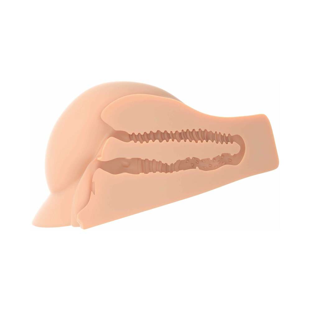 PDX Plus Perfect Ass Dual Entry Masturbator Beige