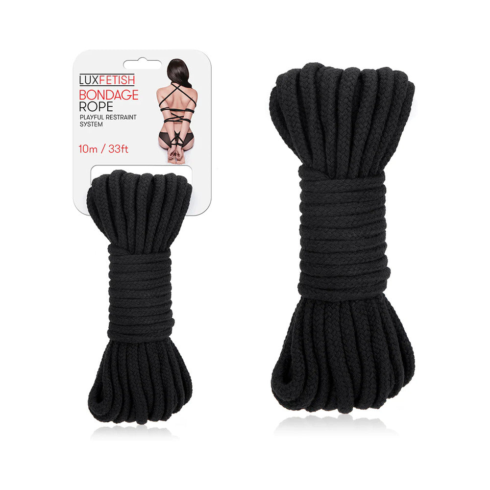 Lux Fetish Bondage Rope 10 m / 33 ' Black