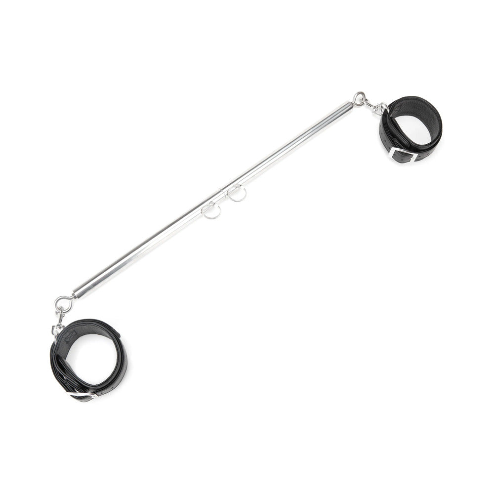 Lux Fetish Expandable Spreader Bar Set with Detachable Leatherette Cuffs