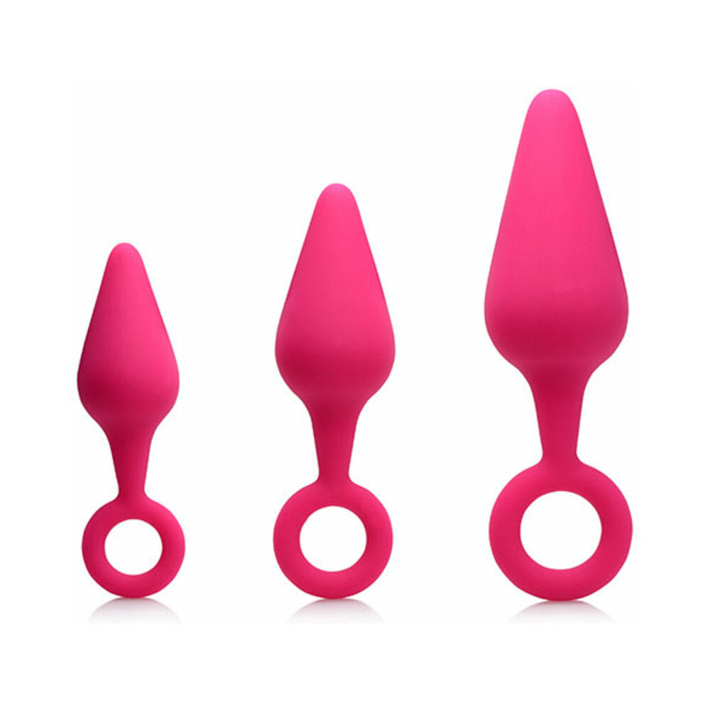 Gossip Rump Ringers 3-Piece Silicone Anal Plug Training Set Magenta
