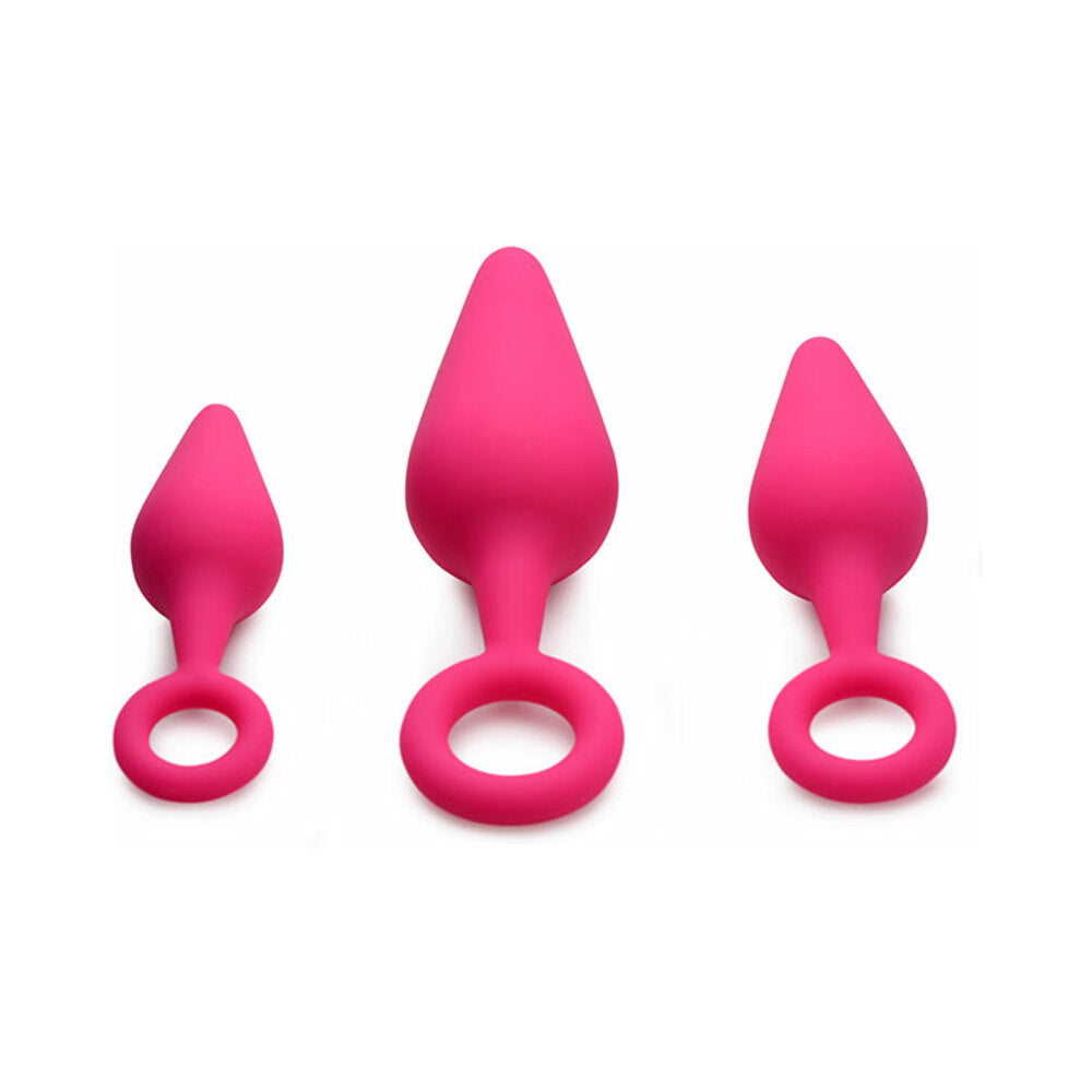 Gossip Rump Ringers 3-Piece Silicone Anal Plug Training Set Magenta