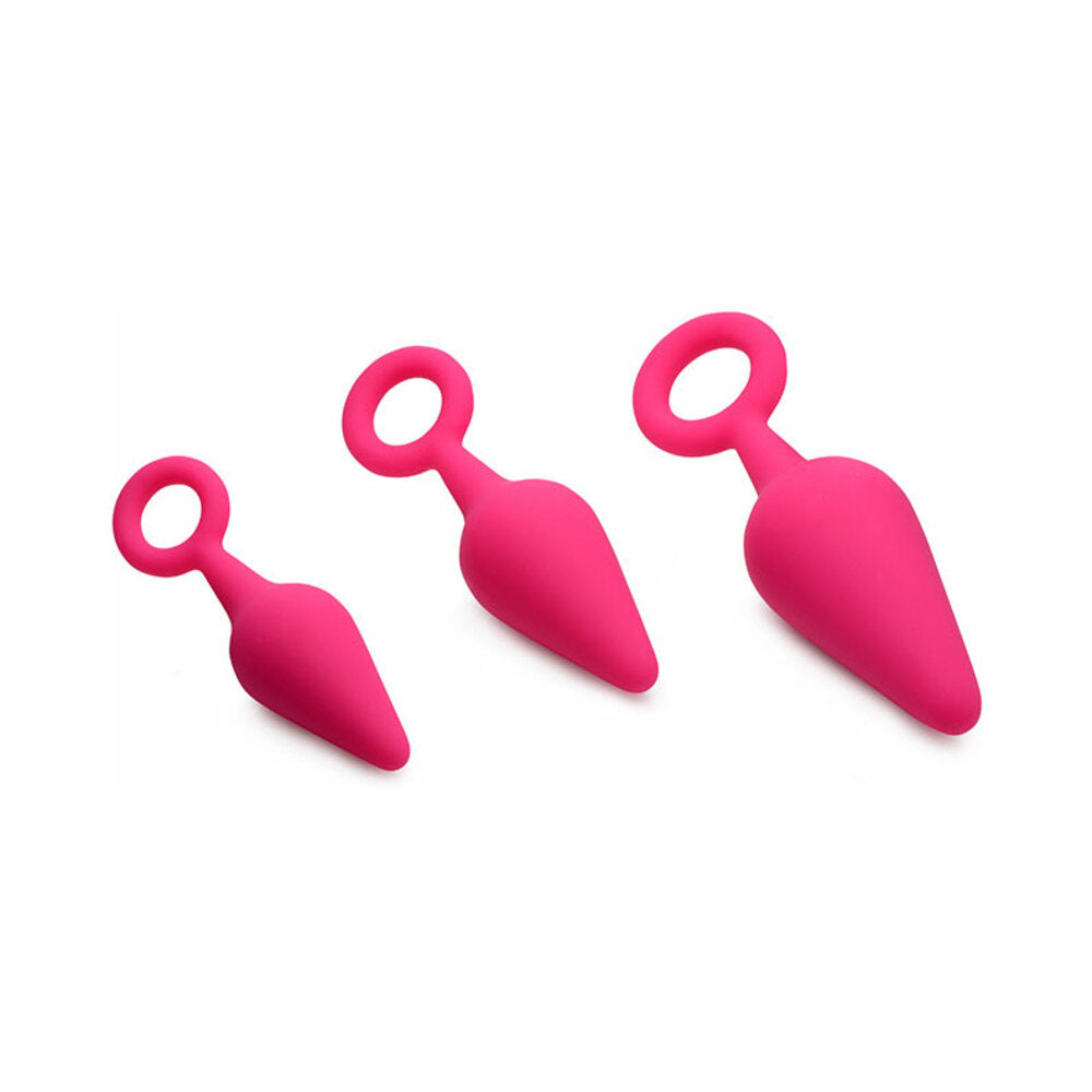 Gossip Rump Ringers 3-Piece Silicone Anal Plug Training Set Magenta