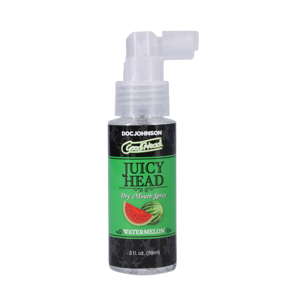 GoodHead Juicy Head Dry Mouth Spray Watermelon 2 Oz, refreshing spray for dry mouth with a watermelon flavor.