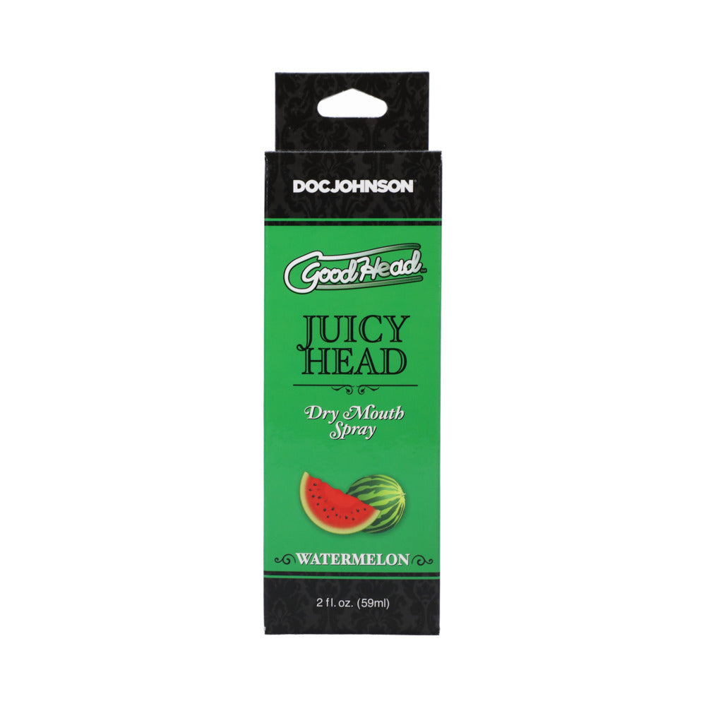 GoodHead Juicy Head Dry Mouth Spray Watermelon 2 Oz packaging featuring a watermelon slice design.
