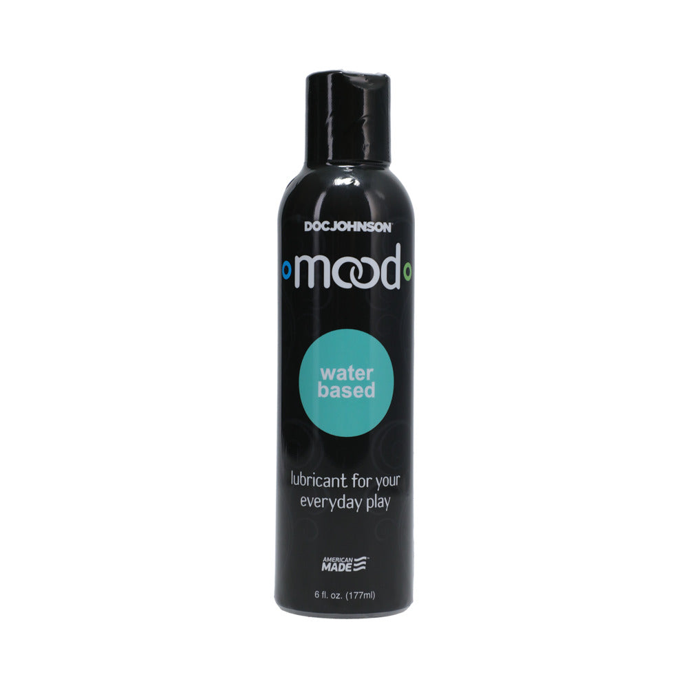 Mood Lube Water Based Lubricant 6 Oz bottle for smooth and sensual satisfaction.