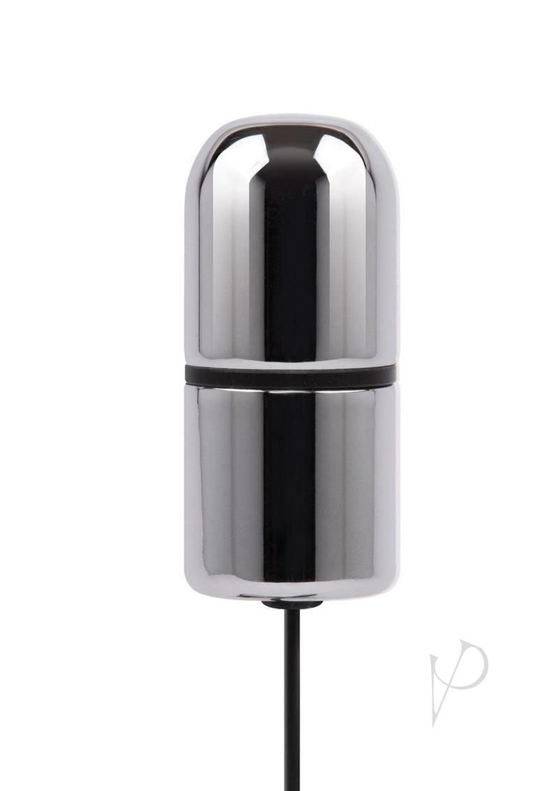 Lux Fetish Electro Sex Ultra Shock Set 9 Piece Black, chrome electrostim device, sleek design for sensation play.