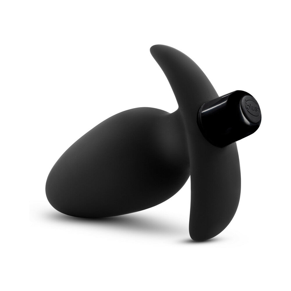 Anal Adventures Platinum Silicone Vibrating Saddle Plug Black