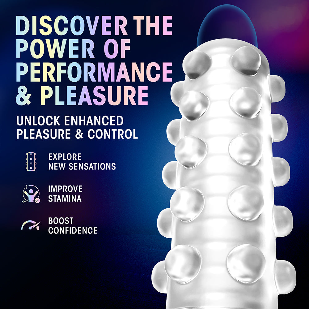 M for Men Soft + Wet Reversible Orb Glow in the Dark Self-Lubricating Stroker Frosted